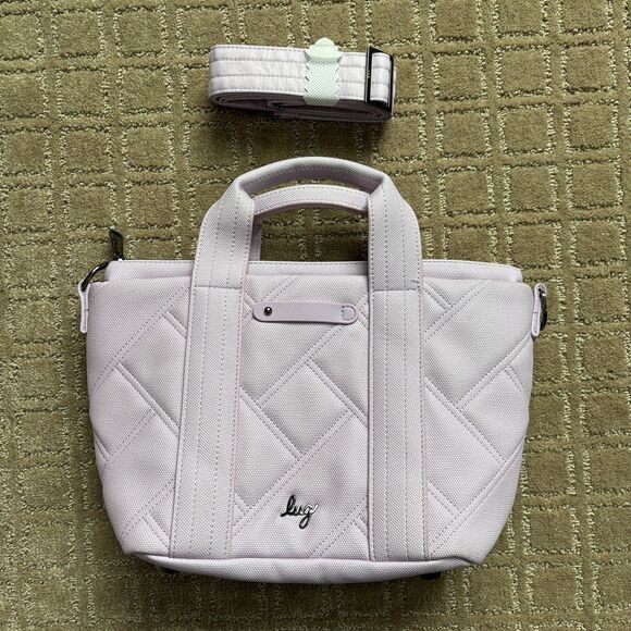 lug Handbags - lug Quilted Light Pink Crossbody Tote with Removable Strap